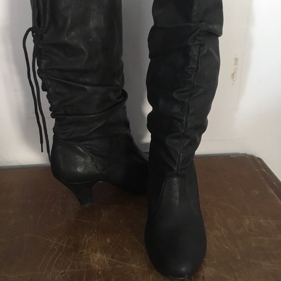 black slouch boots